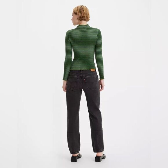 Levi's Premium Middy Straight Jeans in No Service Black size 29 - Picture 15 of 16